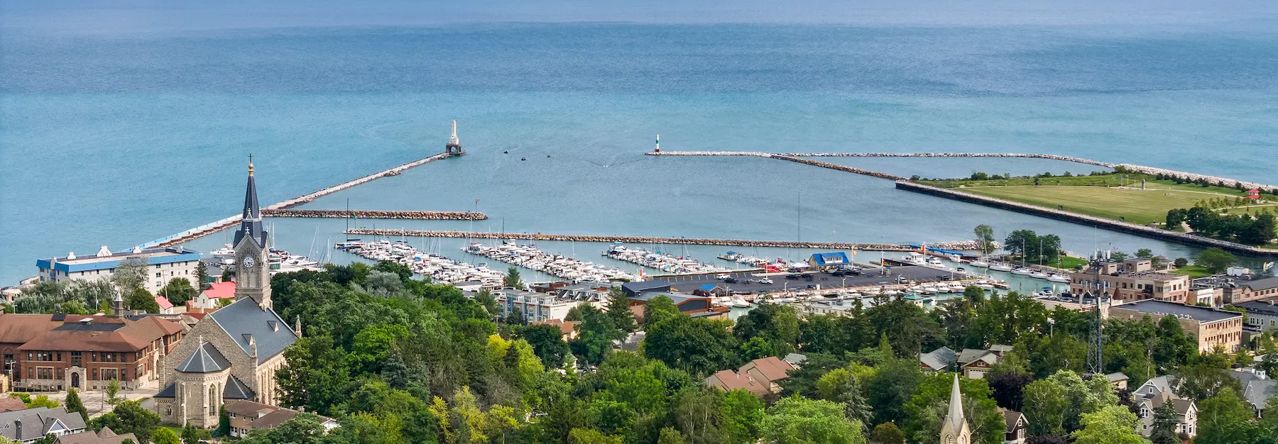 Port Washington Harbor View from the Hill